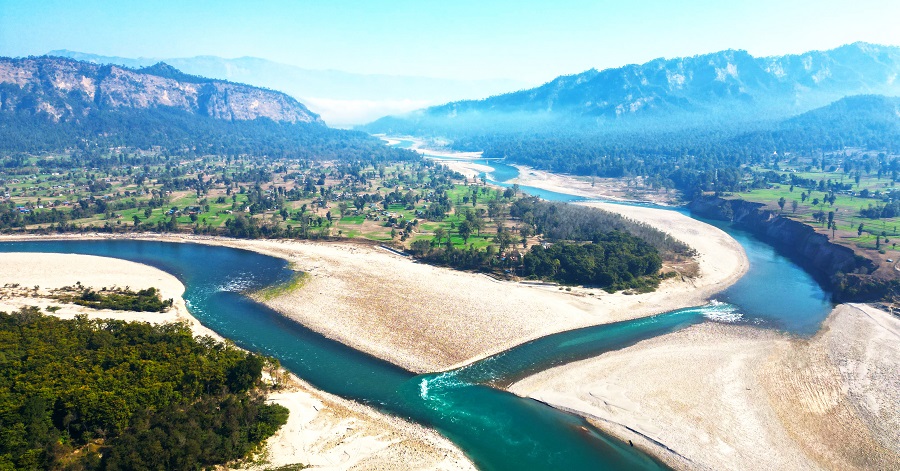 भेरी र कर्णालीको संगम स्थल ‘कुईने घाट’
