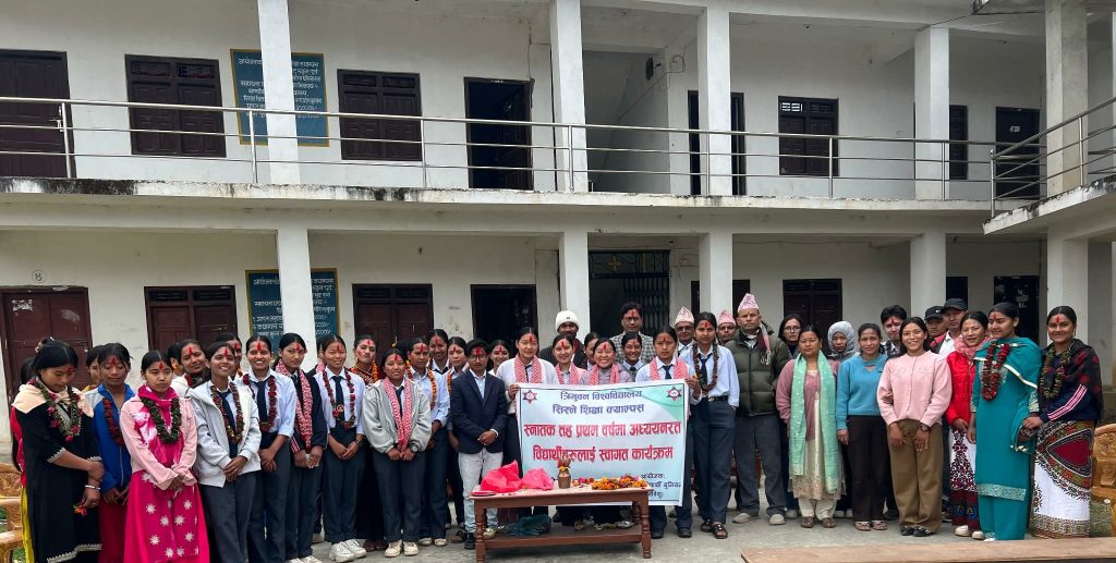सिस्ने शिक्षा क्याम्पसमा उत्साह: नवआगन्तुक विद्यार्थीलाई स्ववियुको भव्य स्वागत